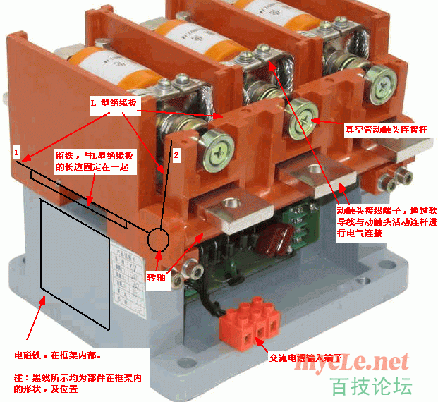 CKJ5真空接触器的构造及动作原理2