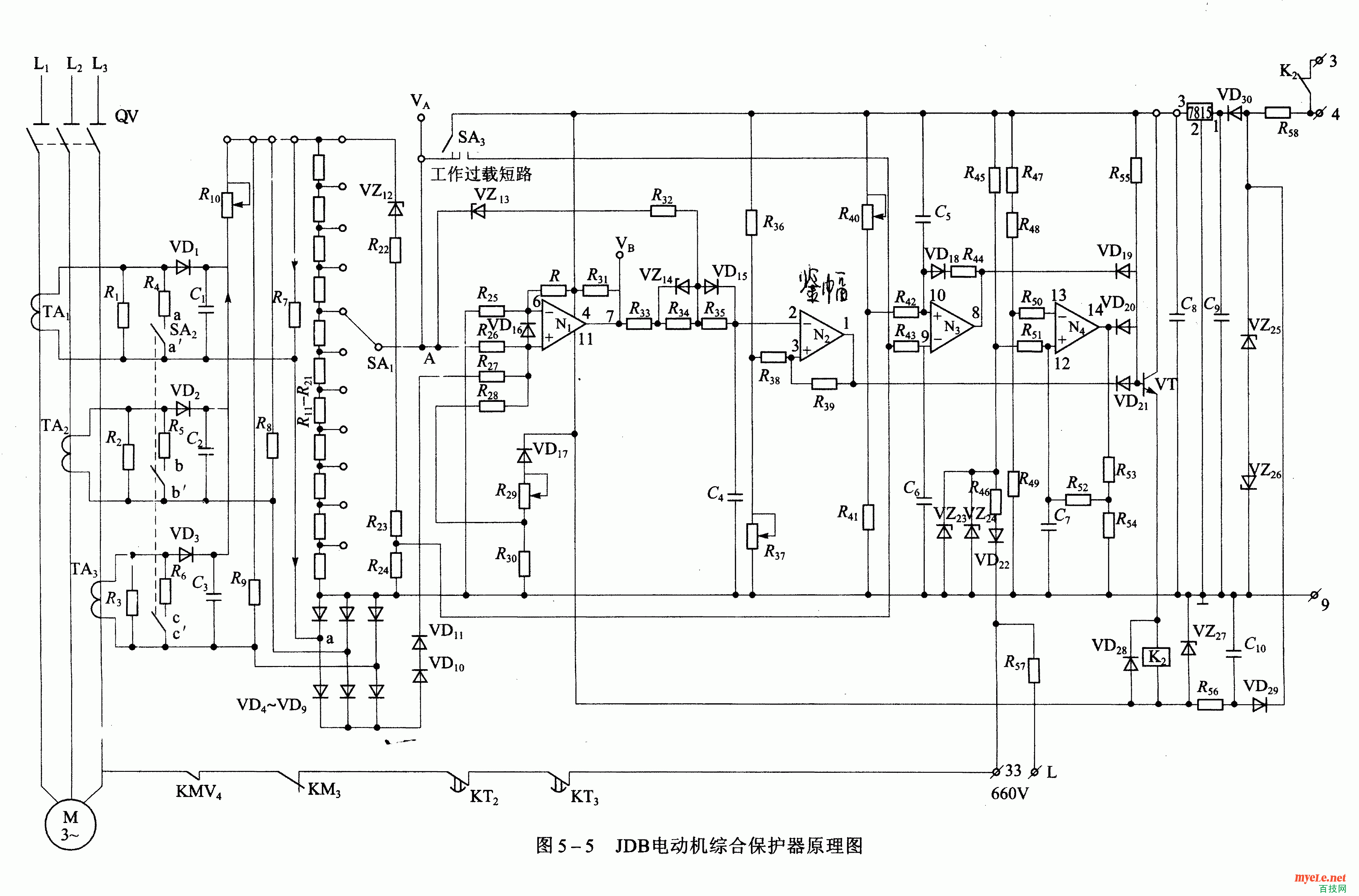 JDB电机综合保护器原理图185KB.gif